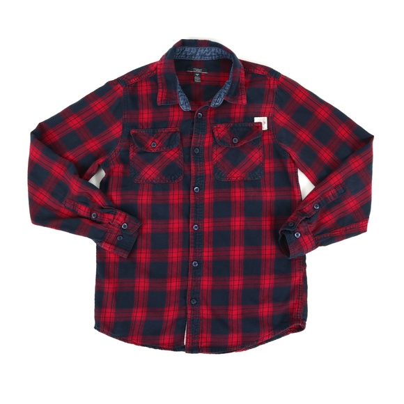 SILVER JEANS flannel, boy’s size M(10) - Picture 1 of 5